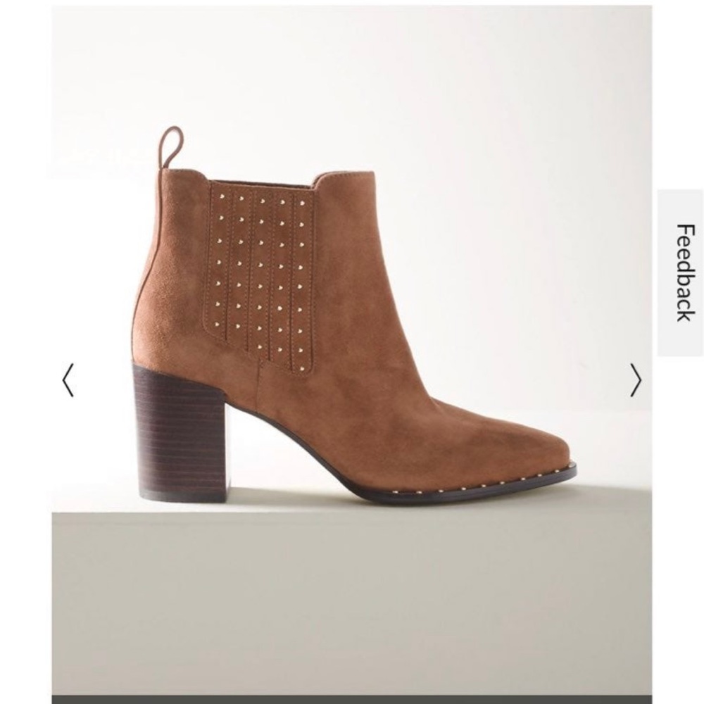 WHBM Suede Studded Short Boot